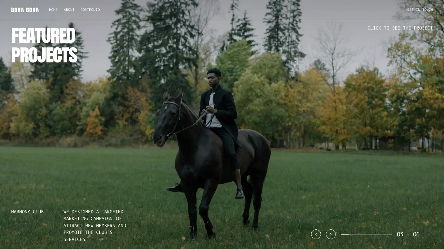 bora-bora - Framer Portfolio & Agency Website Template