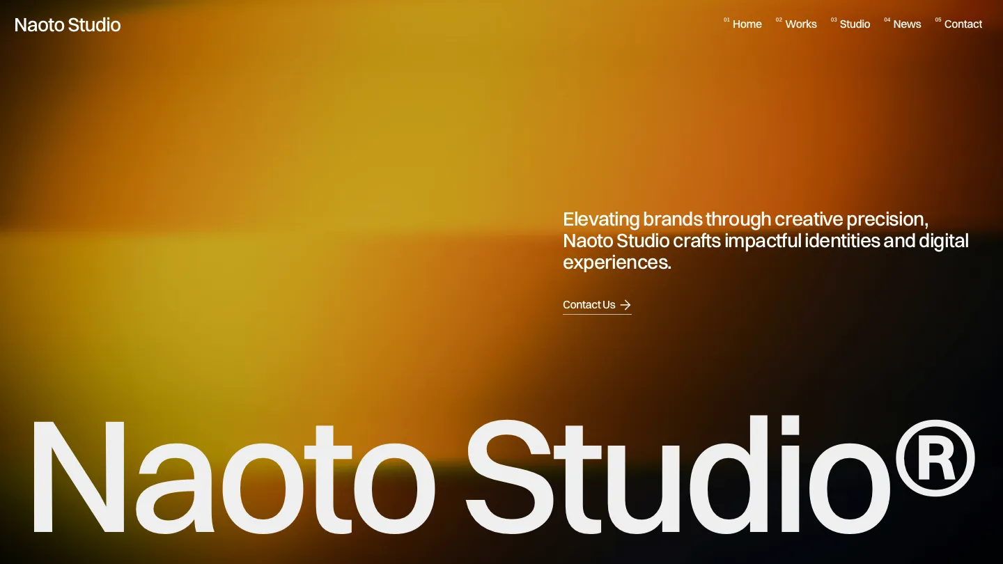 naoto-studio - Framer Portfolio & Agency Website Template