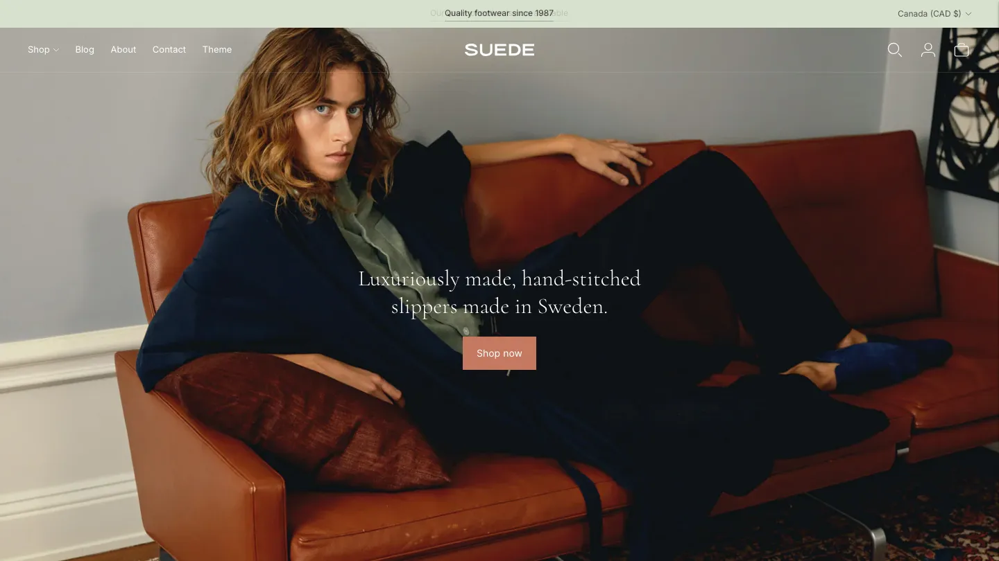 Suede - Shopify Retail & E-commerce Website Theme