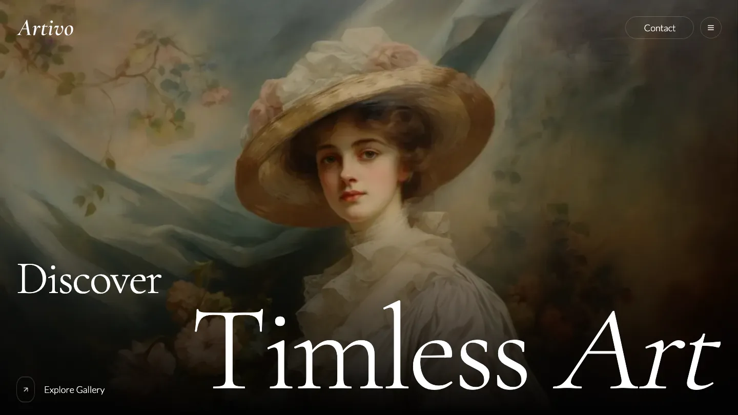 Artivo - Webflow Art & Design Website Template
