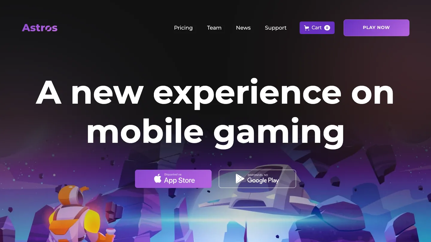 Astro - Webflow Gaming Website Template