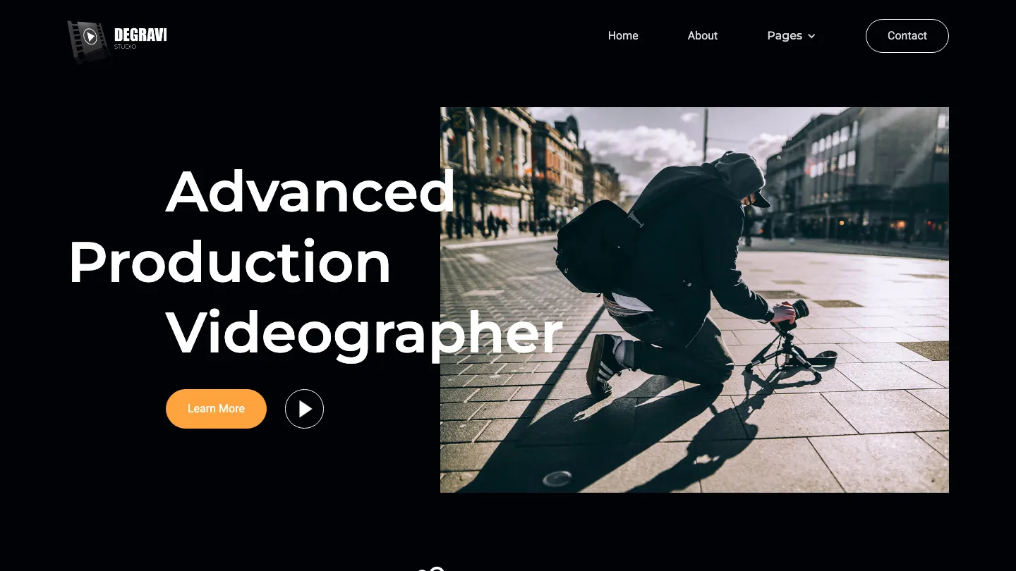 Degravi - Webflow Portfolio & Agency Website Template